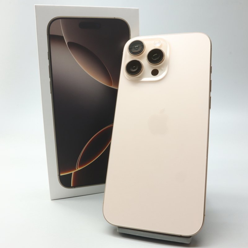 Apple iPhone16 Pro Max 256GB десерт титан A3295 3N530J/A батарея 100% #SIM свободный *Joshin8365[1 иен начало * бесплатная доставка ]