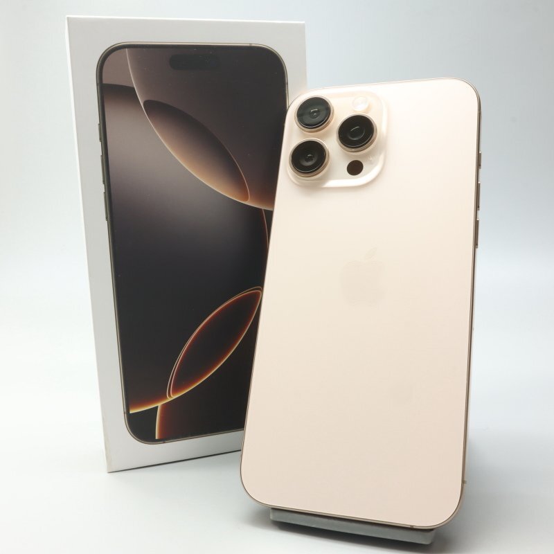 Apple iPhone16 Pro Max 256GB десерт титан A3295 3N530J/A батарея 100% #SIM свободный *Joshin8342[1 иен начало * бесплатная доставка ]