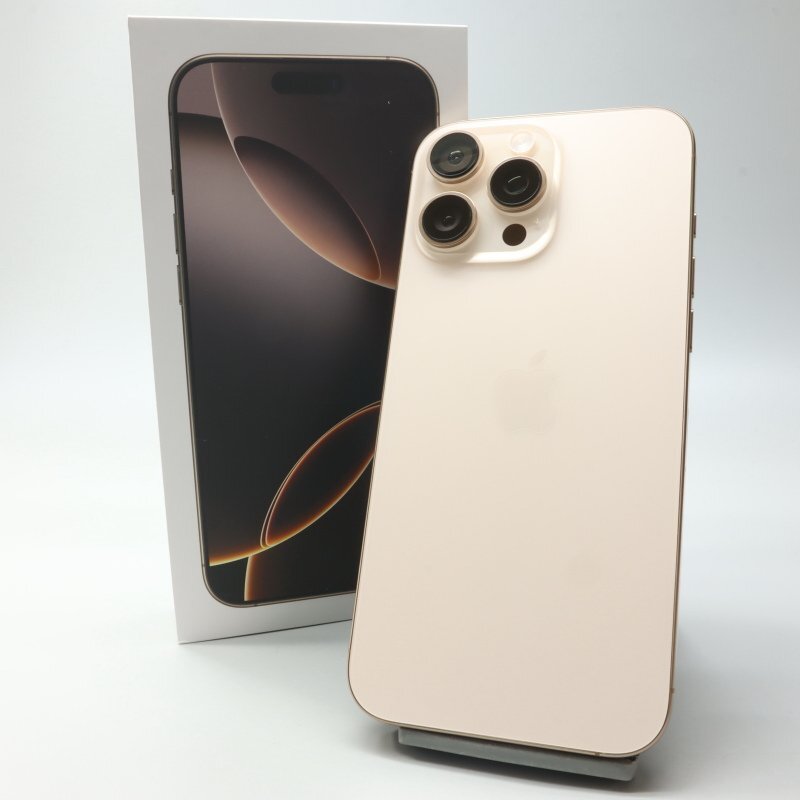 Apple iPhone16 Pro Max 256GB десерт титан A3295 3N530J/A батарея 100% #SIM свободный *Joshin8345[1 иен начало * бесплатная доставка ]