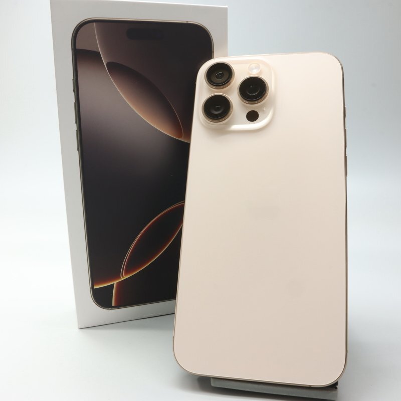 Apple iPhone16 Pro Max 256GB десерт титан A3295 3N530J/A батарея 100% #SIM свободный *Joshin8343[1 иен начало * бесплатная доставка ]