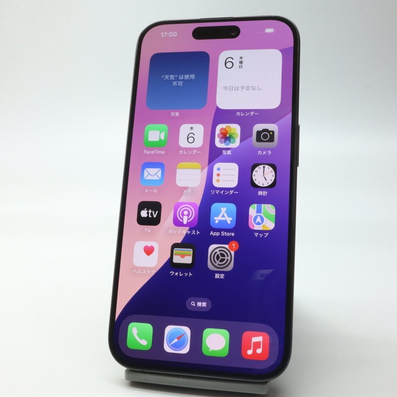 Apple iPhone15 Pro 256GB черный титан A3101 MTUC3J/A батарея 85% #SIM свободный *Joshin8989[1 иен начало * бесплатная доставка ]