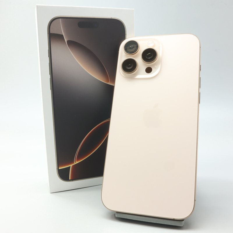 Apple iPhone16 Pro Max 256GB десерт титан A3295 3N530J/A батарея 100% #SIM свободный *Joshin8261[1 иен начало * бесплатная доставка ]