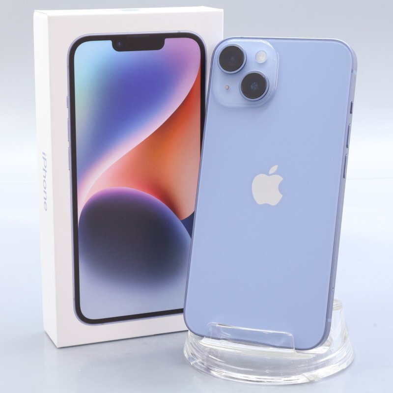 Apple iPhone14 128GB Blue A2881 3L237J/A батарея 100% #SIM свободный *Joshin2733[1 иен начало * бесплатная доставка ]
