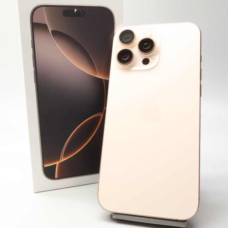 Apple iPhone16 Pro Max 256GB десерт титан A3295 3N530J/A батарея 99% #SIM свободный *Joshin8405[1 иен начало * бесплатная доставка ]