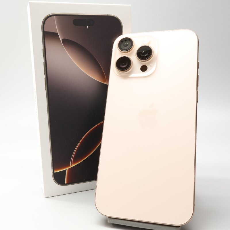 Apple iPhone16 Pro Max 256GB десерт титан A3295 3N530J/A батарея 100% #SIM свободный *Joshin8384[1 иен начало * бесплатная доставка ]