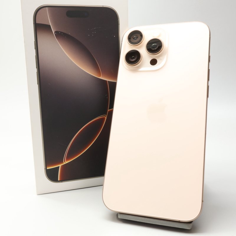 Apple iPhone16 Pro Max 256GB десерт титан A3295 3N530J/A батарея 100% #SIM свободный *Joshin8412[1 иен начало * бесплатная доставка ]