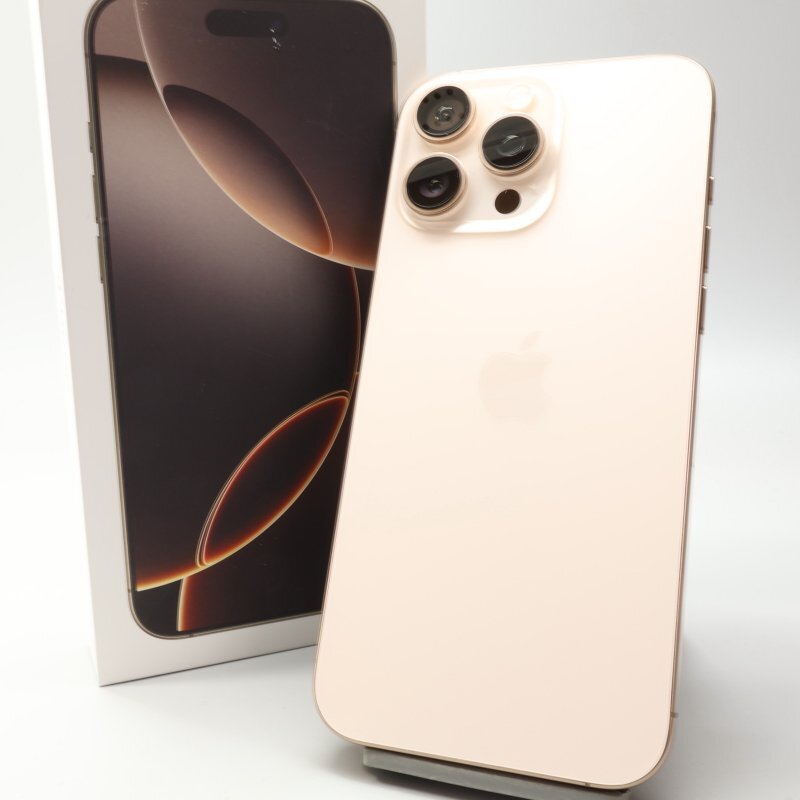 Apple iPhone16 Pro Max 256GB десерт титан A3295 3N530J/A батарея 100% #SIM свободный *Joshin8361[1 иен начало * бесплатная доставка ]