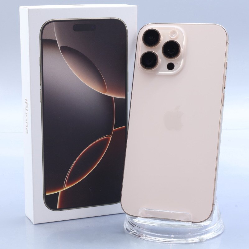 Apple iPhone16 Pro Max 256GB десерт титан A3295 3N530J/A батарея 100% #SIM свободный *Joshin8323[1 иен начало * бесплатная доставка ]