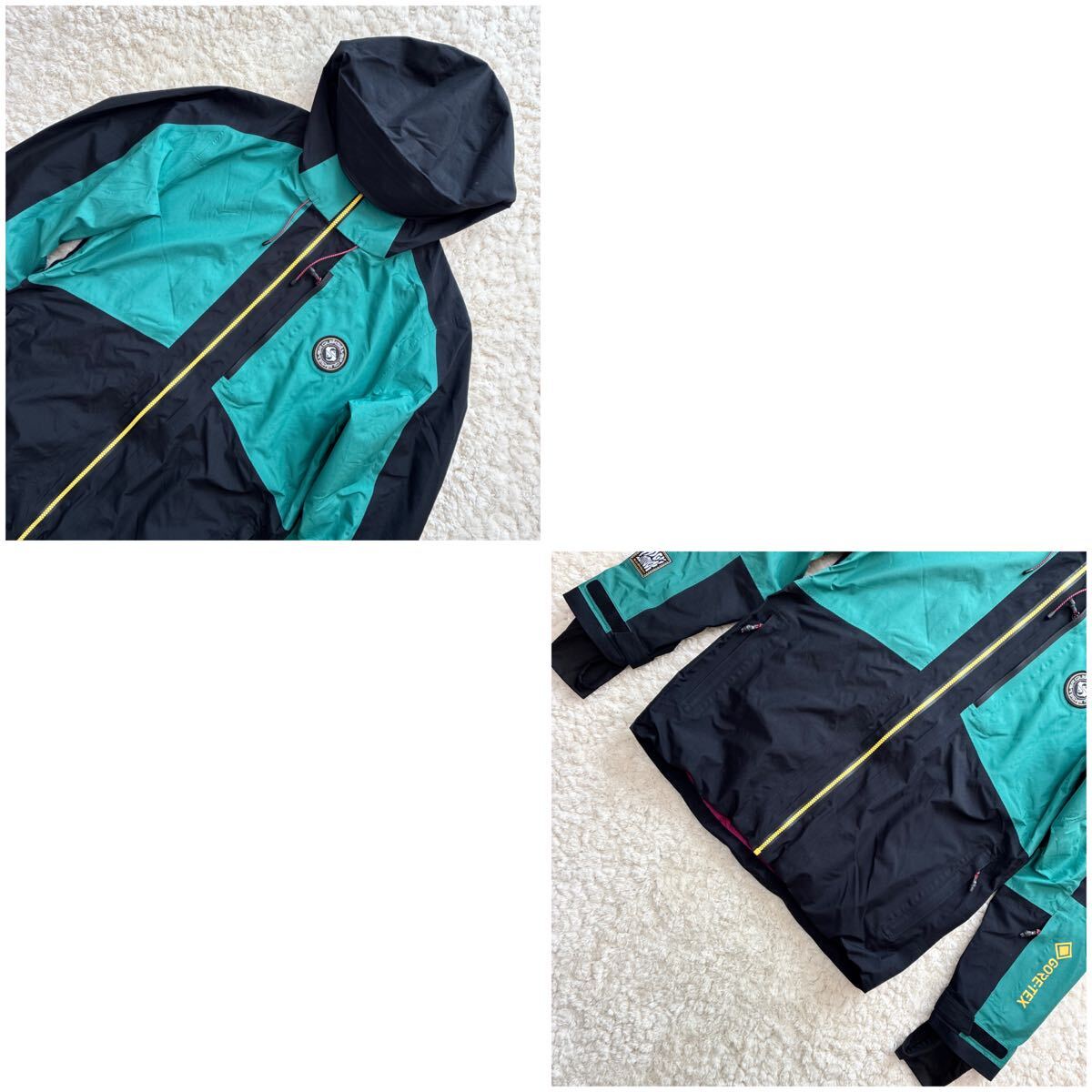 美品QUIKSILVER HIGH ALTITUDE FOREVER 2L CAPSULE GORE-TEX JK S クイックシルバーハイアルティチュード ゴアテックス スノーボードウェア_画像4