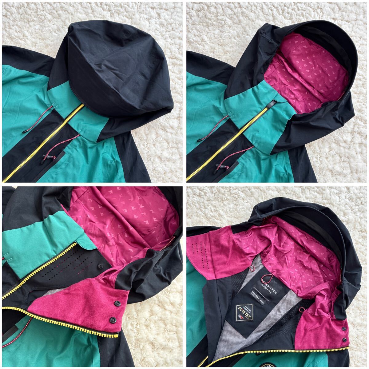 美品QUIKSILVER HIGH ALTITUDE FOREVER 2L CAPSULE GORE-TEX JK S クイックシルバーハイアルティチュード ゴアテックス スノーボードウェア_画像5