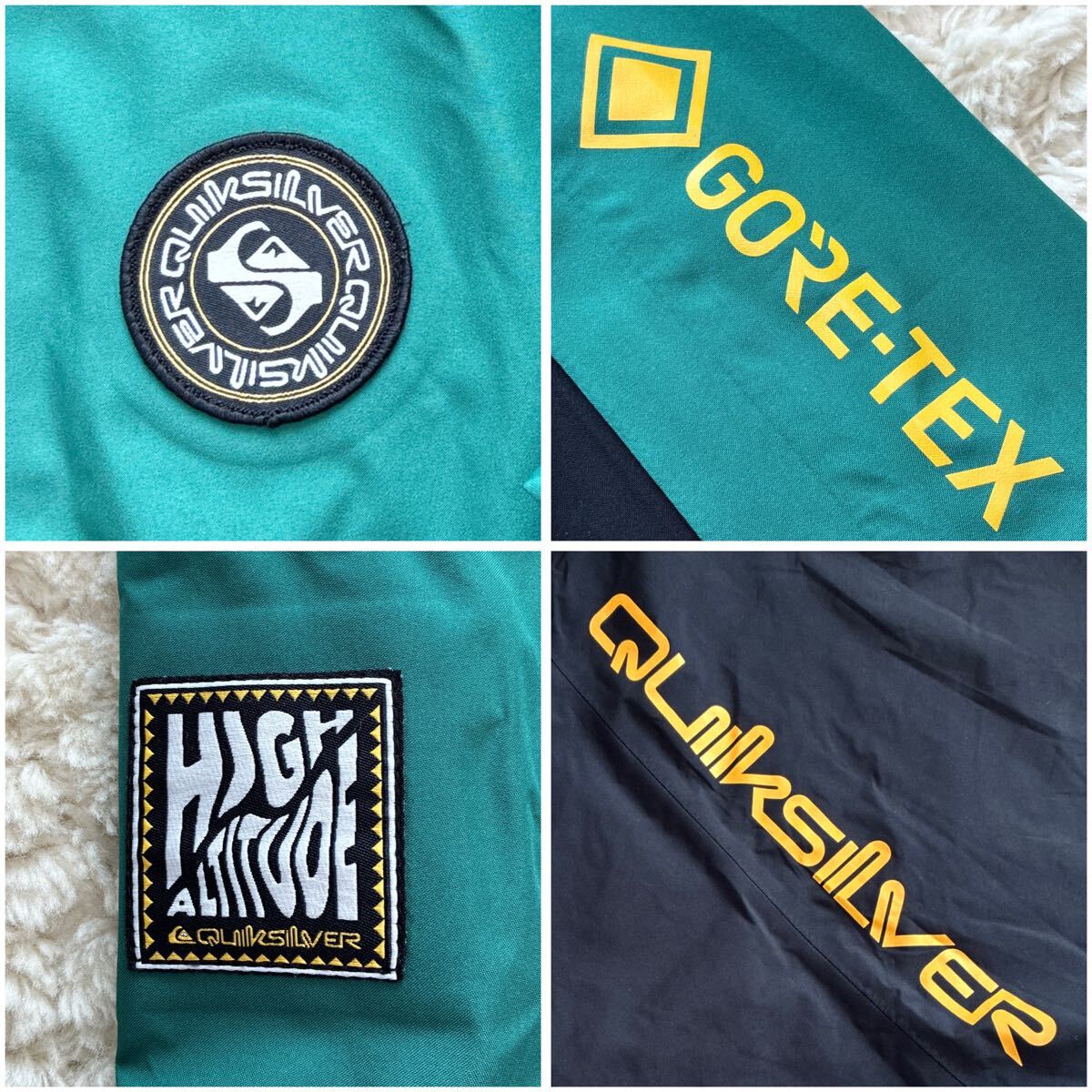 美品QUIKSILVER HIGH ALTITUDE FOREVER 2L CAPSULE GORE-TEX JK S クイックシルバーハイアルティチュード ゴアテックス スノーボードウェア_画像7