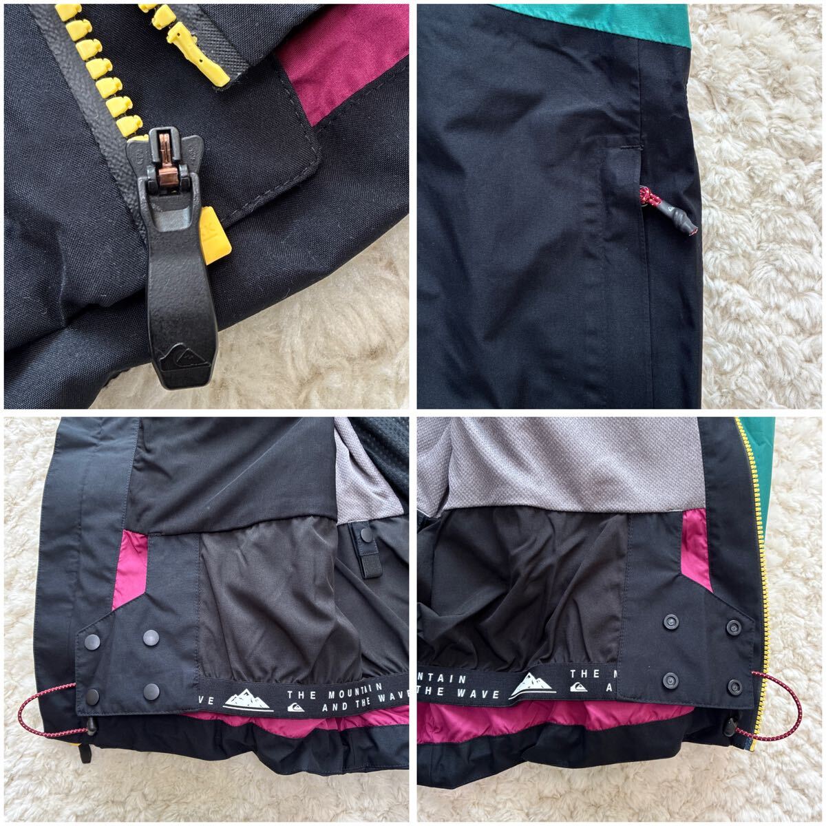 美品QUIKSILVER HIGH ALTITUDE FOREVER 2L CAPSULE GORE-TEX JK S クイックシルバーハイアルティチュード ゴアテックス スノーボードウェア_画像8