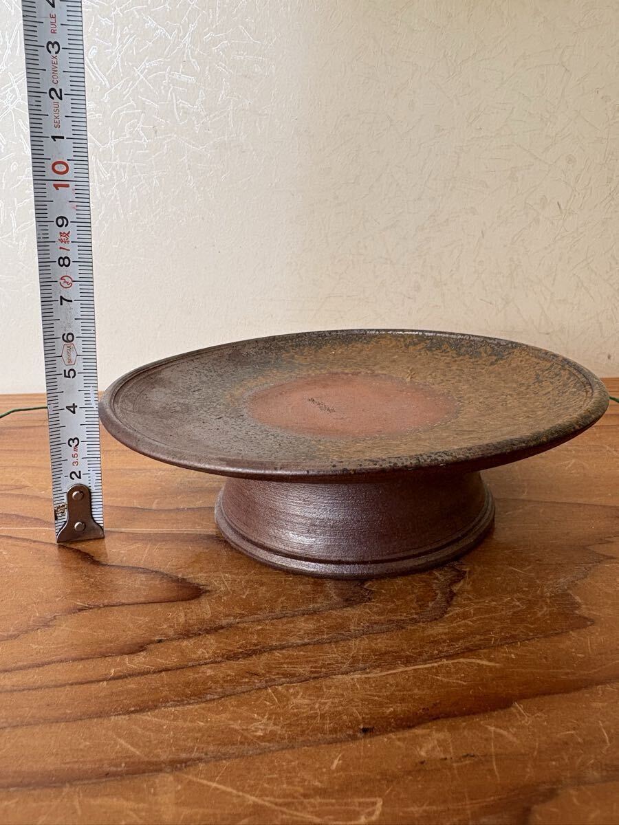 備前焼　在銘 台皿_画像4