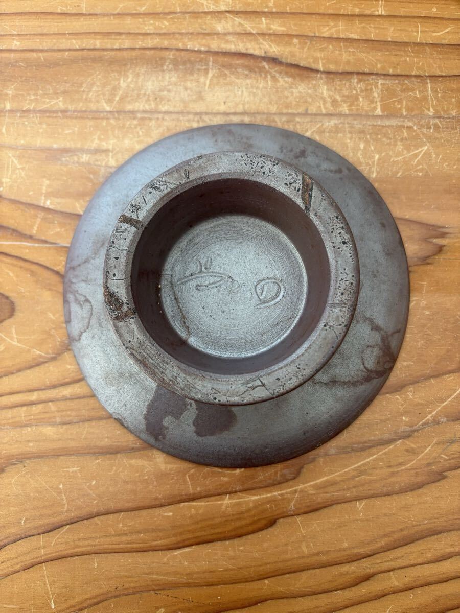 備前焼　在銘 台皿_画像5