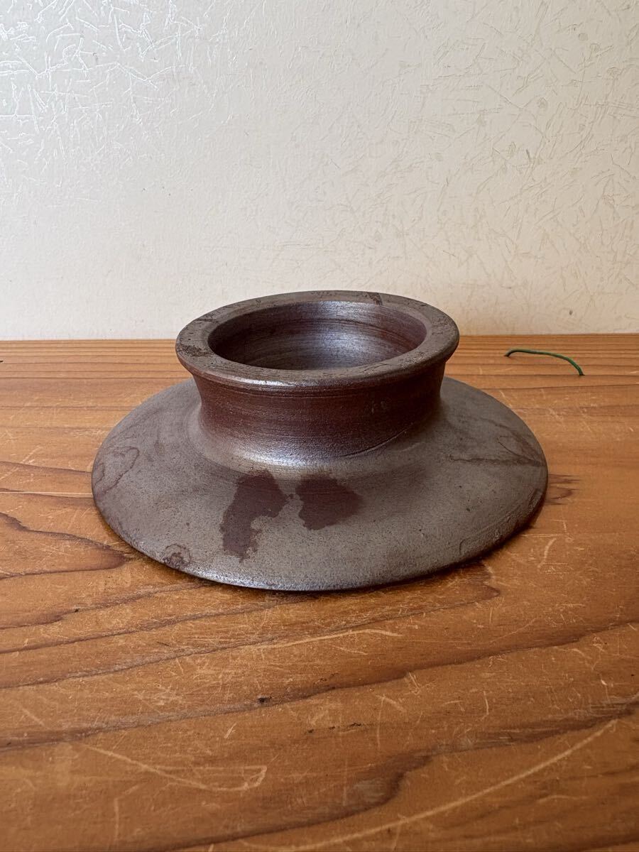 備前焼　在銘 台皿_画像6