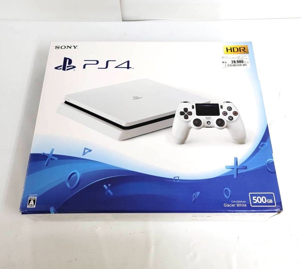 【中古品】SONY ソニー PlayStation4 プレイステーション4 ホワイト CUH-2200A ho11-20_画像10
