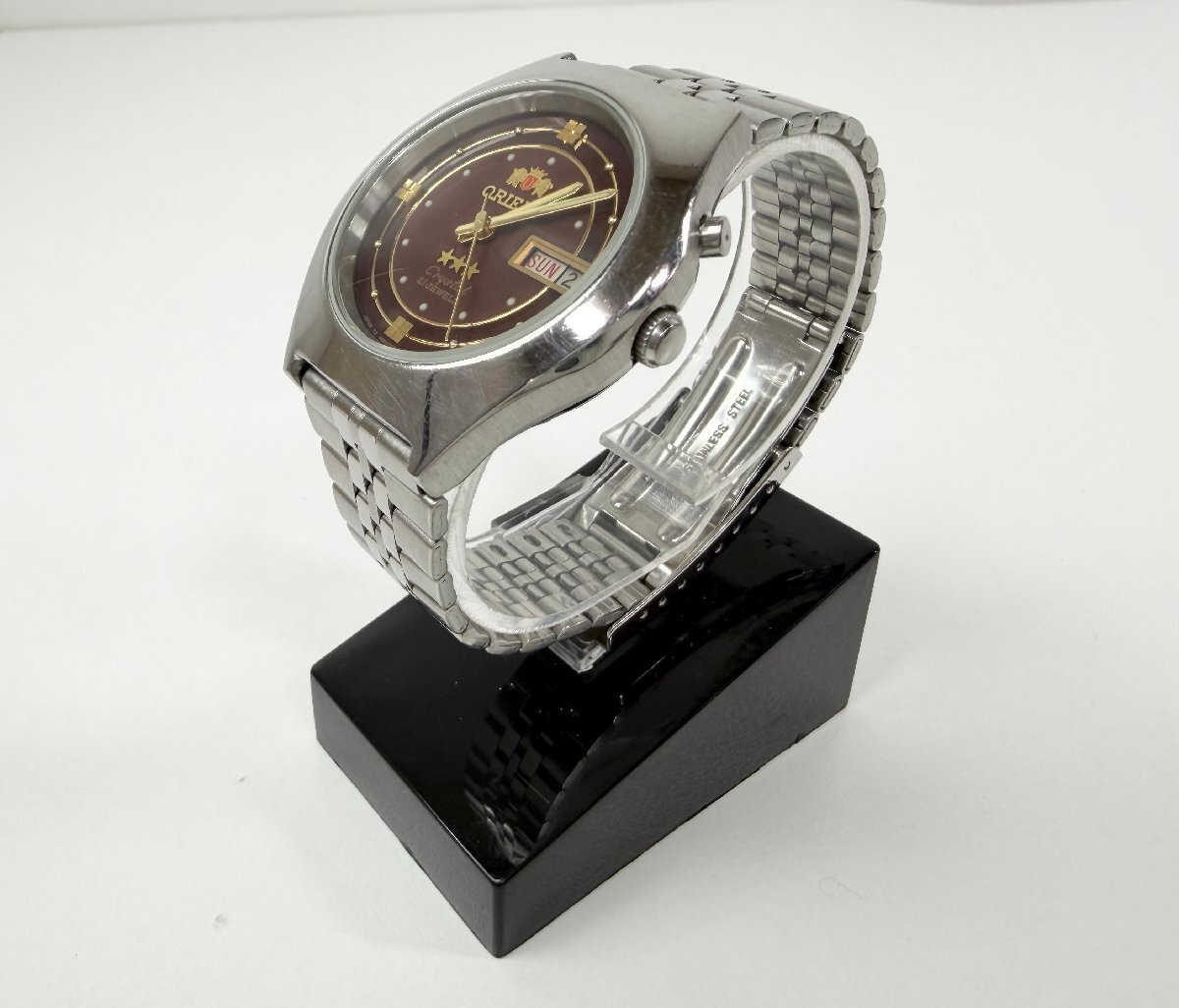 【中古品】ORIENT Crystal 21JEWELS 469WB2-65 770557 オリエント 自動巻き 腕時計 sr10-209_画像1