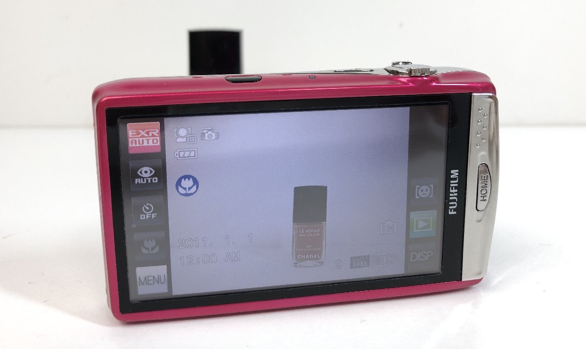 【中古品】FUJIFILM FinePix Z950EXR コンパクトデジタルカメラ 富士フィルム デジカメ 充電器付き ピンク st10-211_画像4