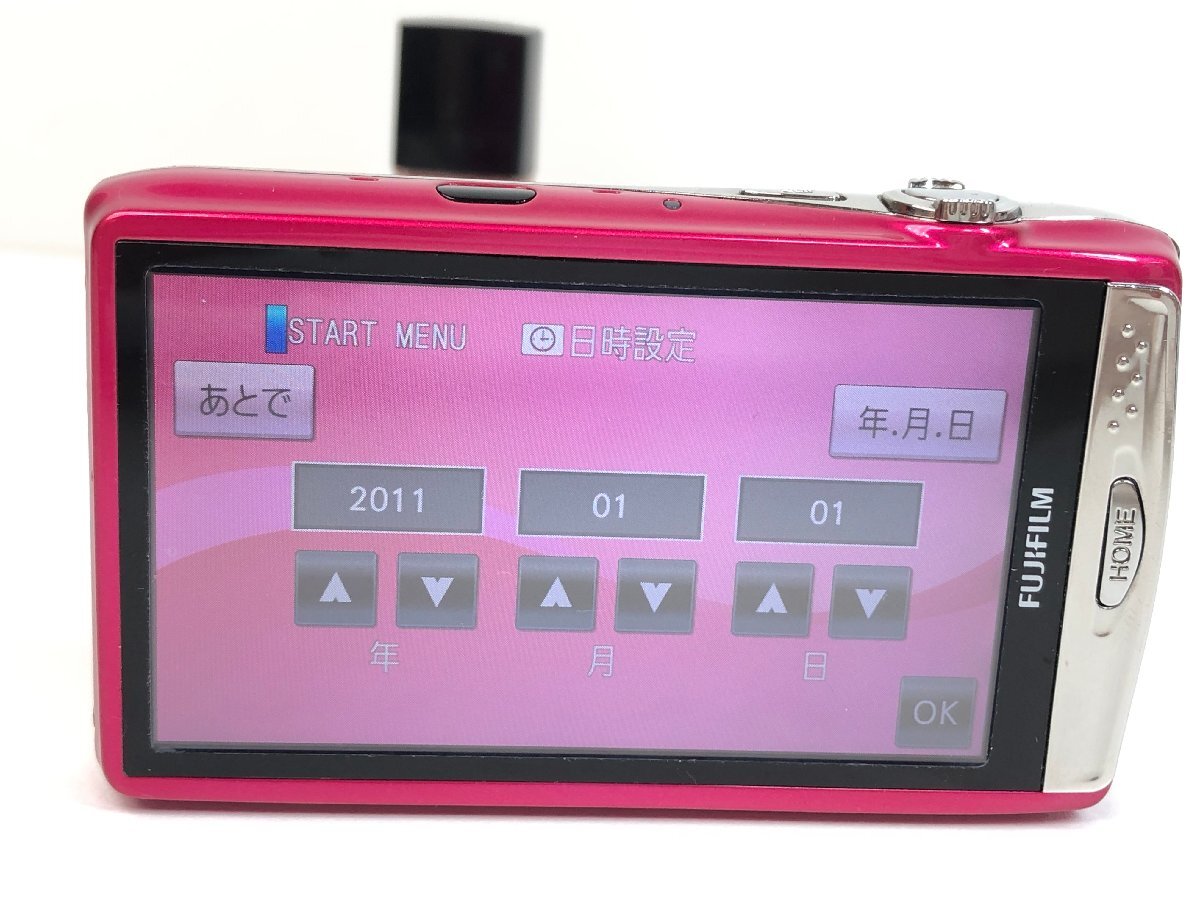 【中古品】FUJIFILM FinePix Z950EXR コンパクトデジタルカメラ 富士フィルム デジカメ 充電器付き ピンク st10-211_画像3