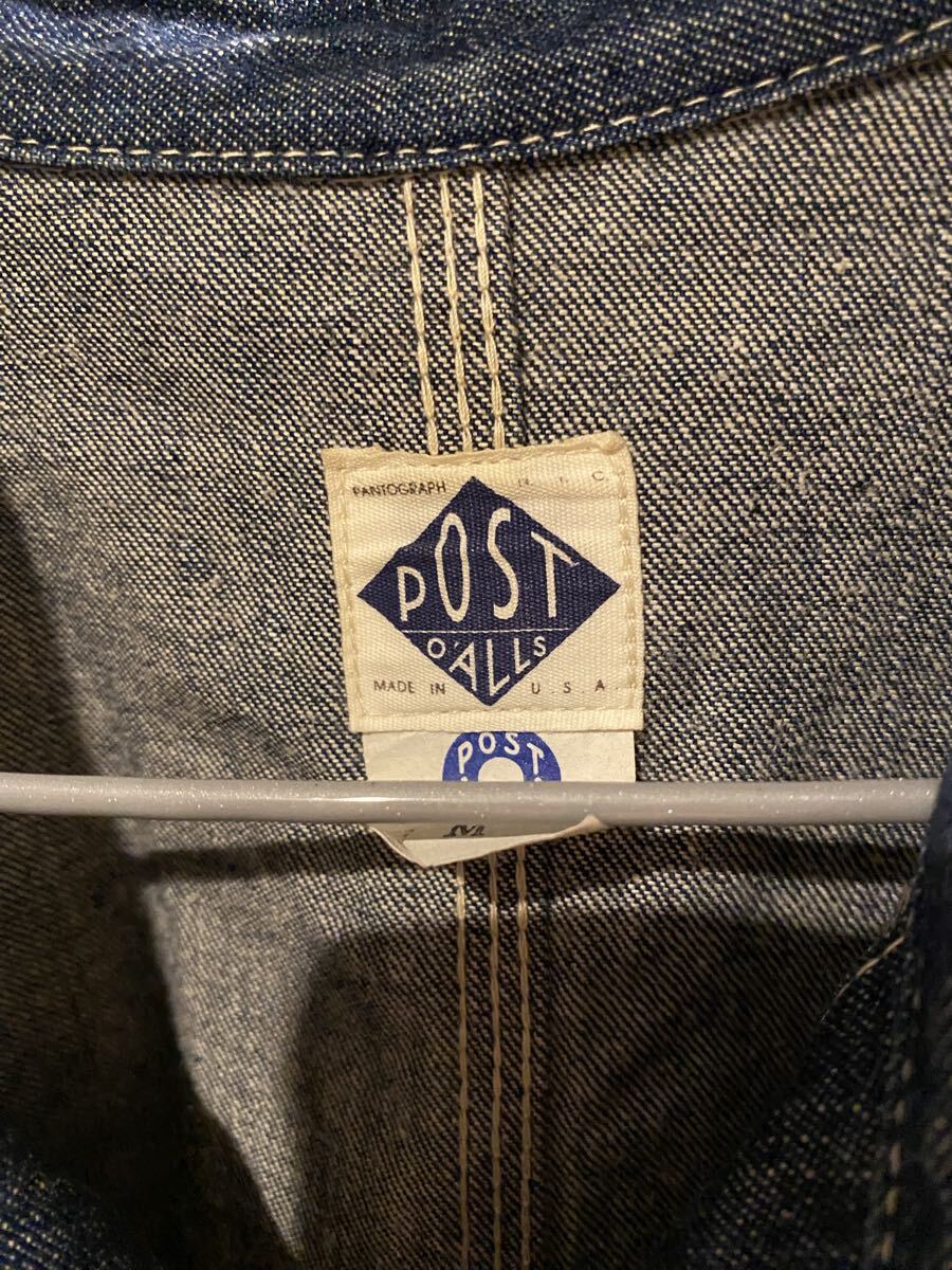 POST O'ALLS ポストオーバーオールズ デニムカバーオール M USA製_画像4