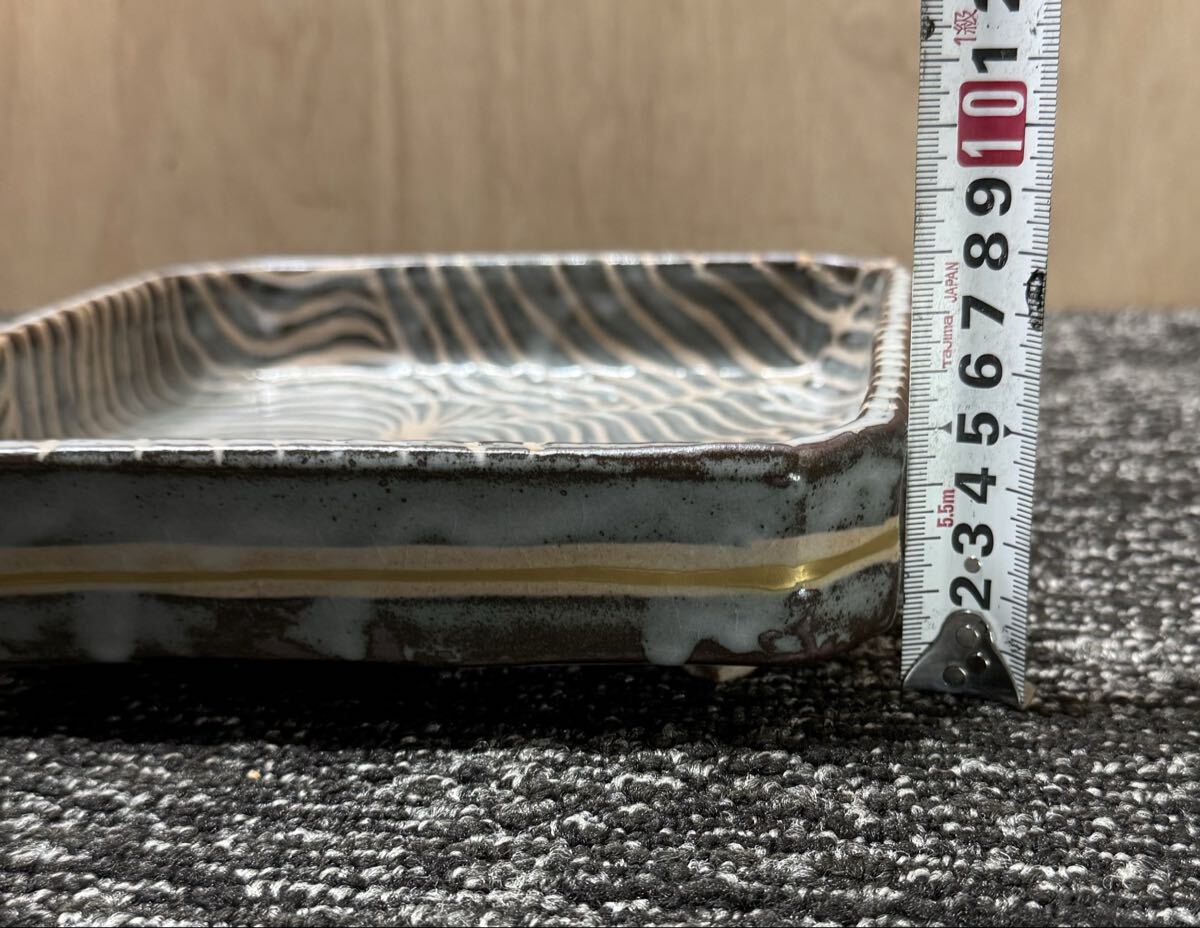 20251101-2 角皿　器　 陶器 和食器　骨董品_画像8