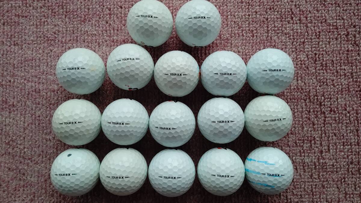 ２０２０　ブリヂストンゴルフ　TOUR　Ｂ　X　コーポレートカラー　ロストボール　１７個_画像2