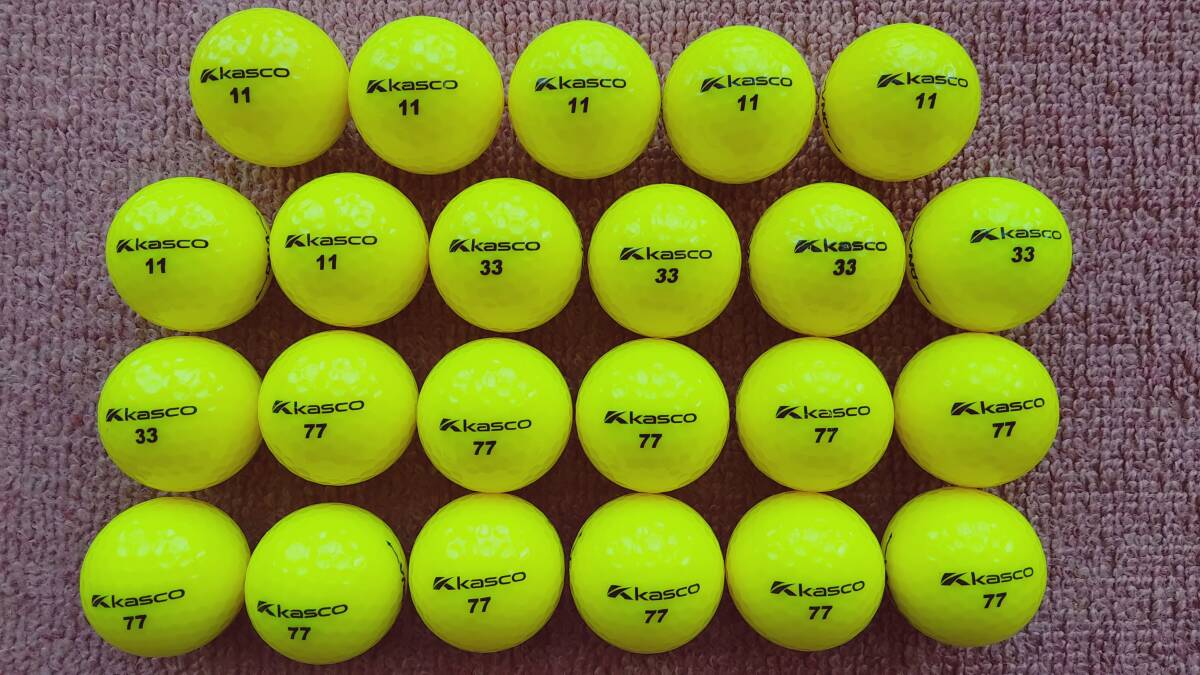 kasco　キャスコ　DNA　イエロー　ロストボール　２３個_画像1