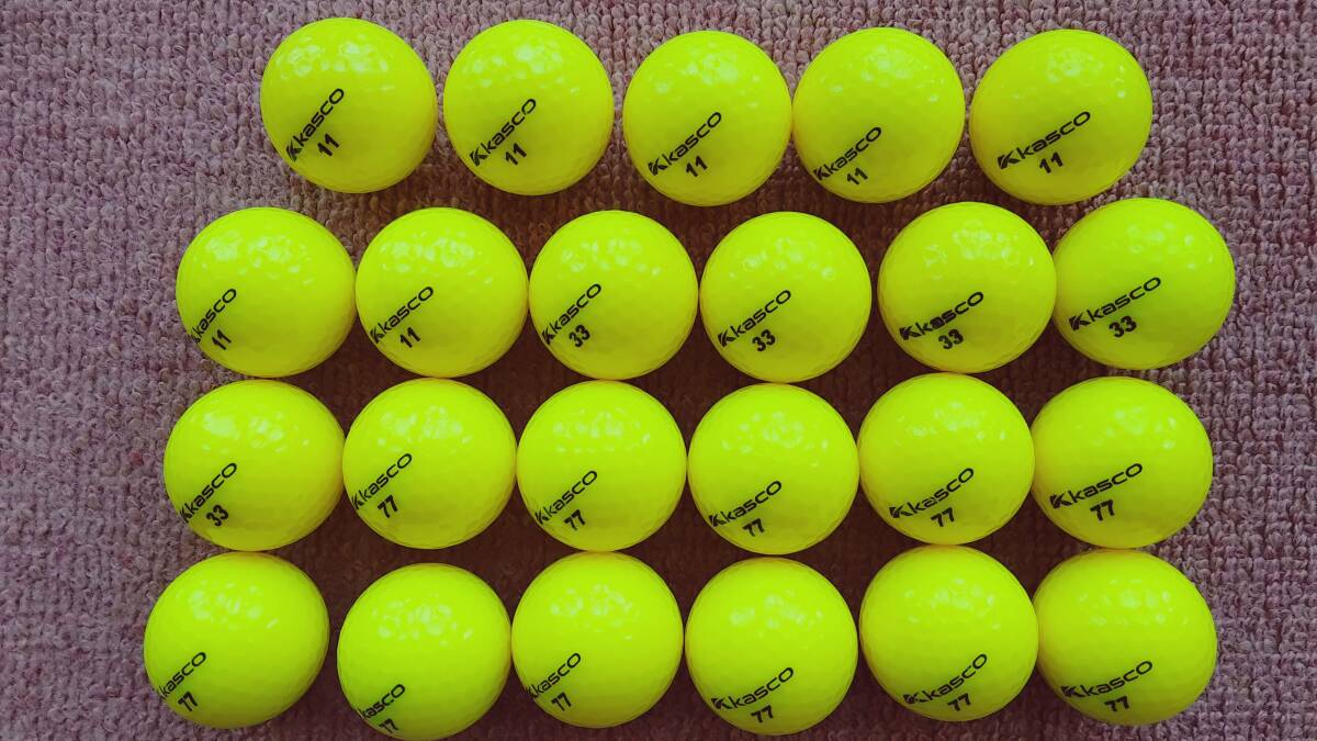 kasco　キャスコ　DNA　イエロー　ロストボール　２３個_画像3