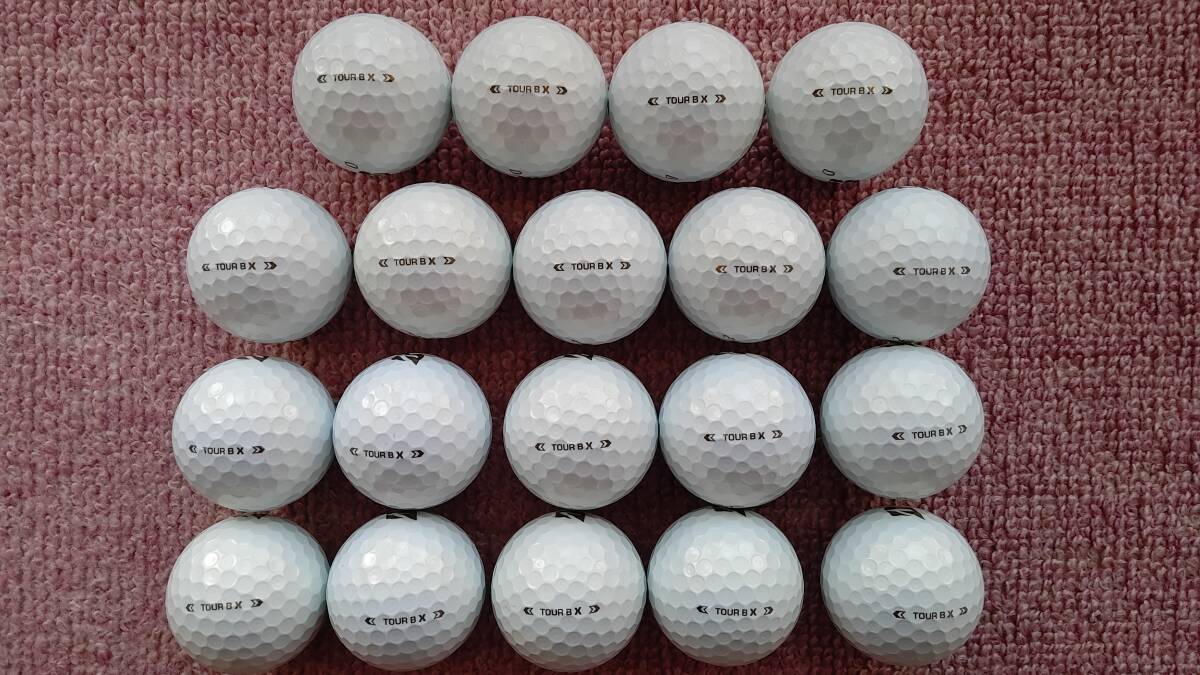 ２０２４　ブリヂストンゴルフ　TOUR　Ｂ　X　パールホワイト　ロストボール　１９個_画像2