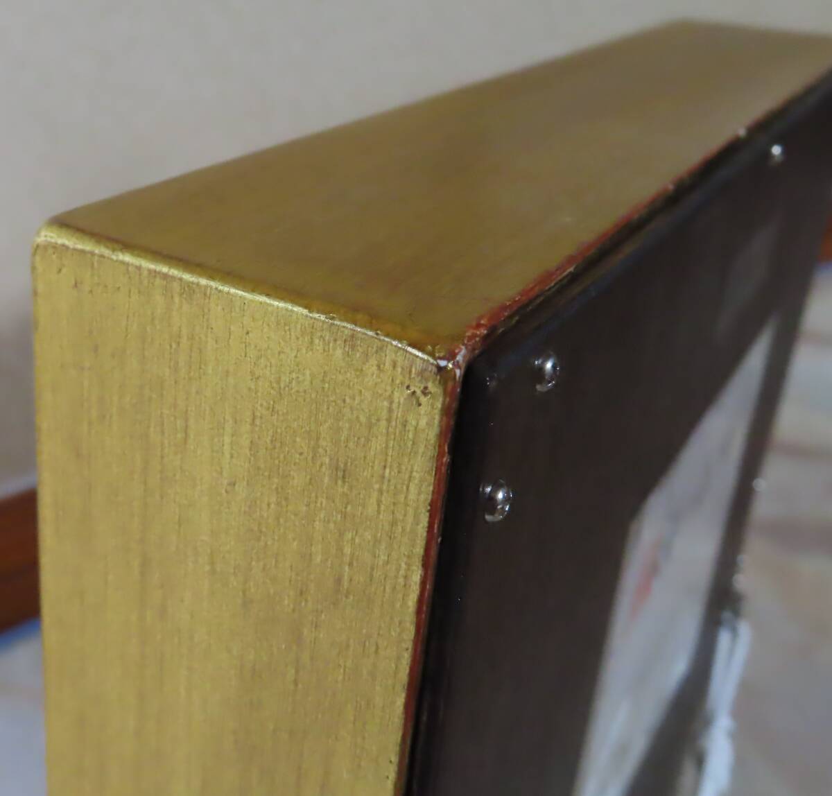 【真作】伴 清一郎『待っていた日』／油彩　テンペラ　童子　葡萄_画像9