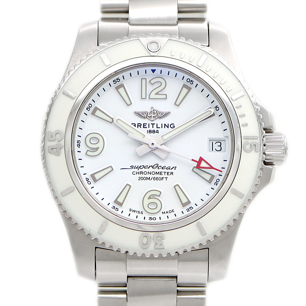 内部点検済 BREITLING ブライトリング スーパーオーシャン 36 A17316 200m防水 SS メンズ レディース ボーイズ 自動巻き_画像1