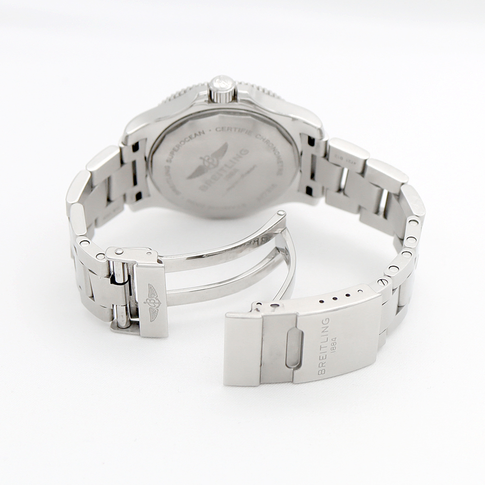 内部点検済 BREITLING ブライトリング スーパーオーシャン 36 A17316 200m防水 SS メンズ レディース ボーイズ 自動巻き_画像2