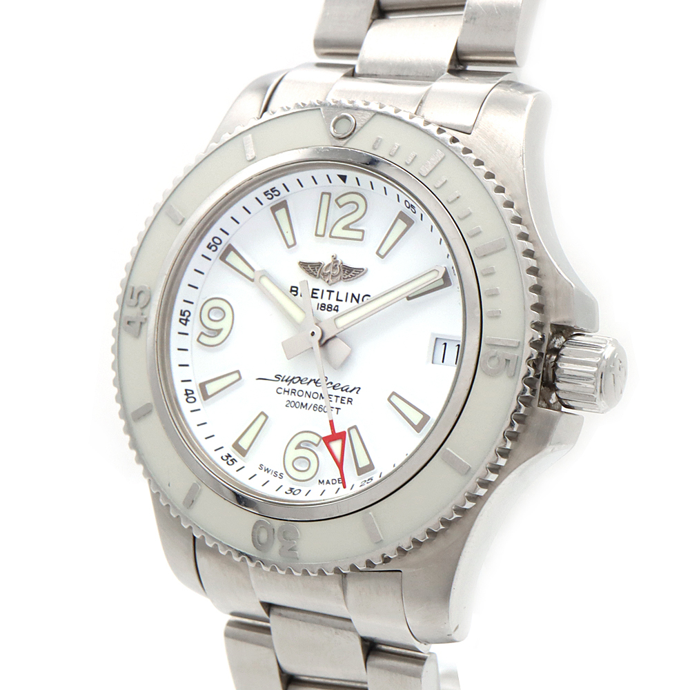 内部点検済 BREITLING ブライトリング スーパーオーシャン 36 A17316 200m防水 SS メンズ レディース ボーイズ 自動巻き_画像5