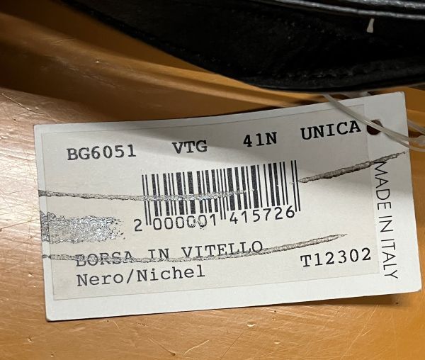 【H416】GIANNI VERSACE ジャンニヴェルサーチ ハンドバッグ レザー 黒 ブラック 鞄 現状品_画像5