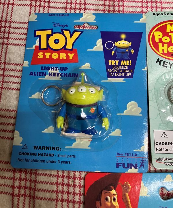 [O121] Toy Story TOYSTORY цепочка для ключей фигурка суммировать woody картофель head little зеленый men Vintage текущее состояние товар 