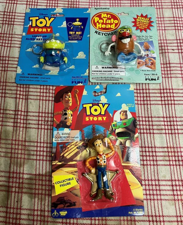 [O121] Toy Story TOYSTORY цепочка для ключей фигурка суммировать woody картофель head little зеленый men Vintage текущее состояние товар 