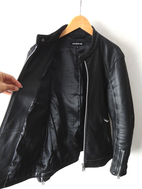 上質 羊革■JACKROSE：ジャックローズ■ラムレザー シングル ライダース ジャケット■ブラック■size3(Lsize)■00's archive Y2K_画像8