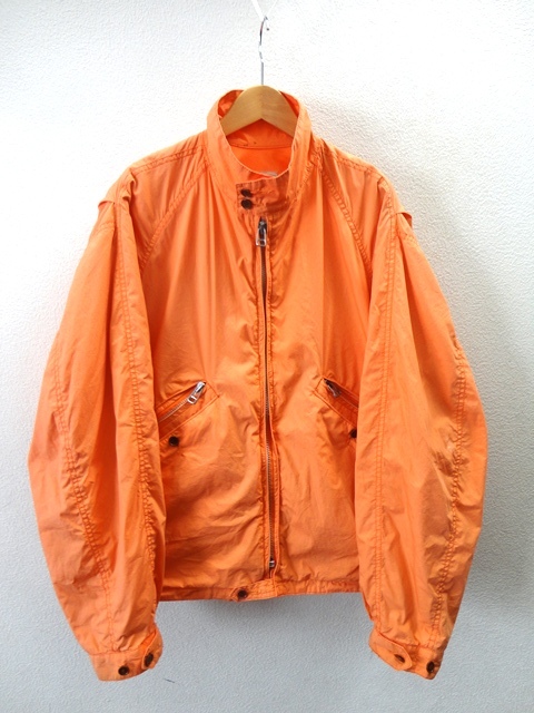 90's 旧タグ/NIGEL CABOURN:ナイジェルケーボン/コットン スイングトップ ジャケット/ボンバージャケット/オレンジ/size2(L相当)/ブルゾン_画像2