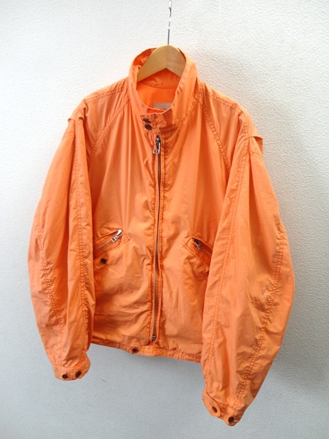 90's 旧タグ/NIGEL CABOURN:ナイジェルケーボン/コットン スイングトップ ジャケット/ボンバージャケット/オレンジ/size2(L相当)/ブルゾン_画像4