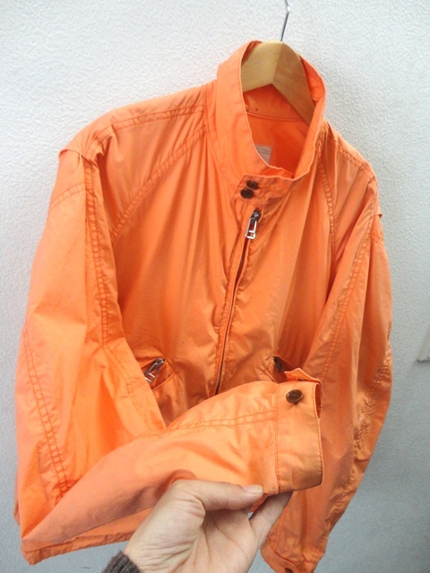 90's 旧タグ/NIGEL CABOURN:ナイジェルケーボン/コットン スイングトップ ジャケット/ボンバージャケット/オレンジ/size2(L相当)/ブルゾン_画像6