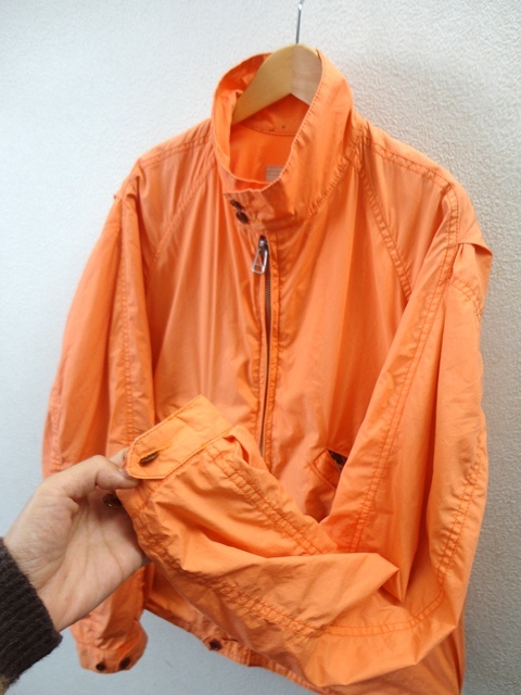 90's 旧タグ/NIGEL CABOURN:ナイジェルケーボン/コットン スイングトップ ジャケット/ボンバージャケット/オレンジ/size2(L相当)/ブルゾン_画像7