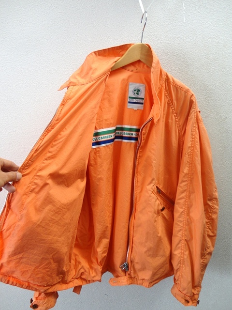 90's 旧タグ/NIGEL CABOURN:ナイジェルケーボン/コットン スイングトップ ジャケット/ボンバージャケット/オレンジ/size2(L相当)/ブルゾン_画像8