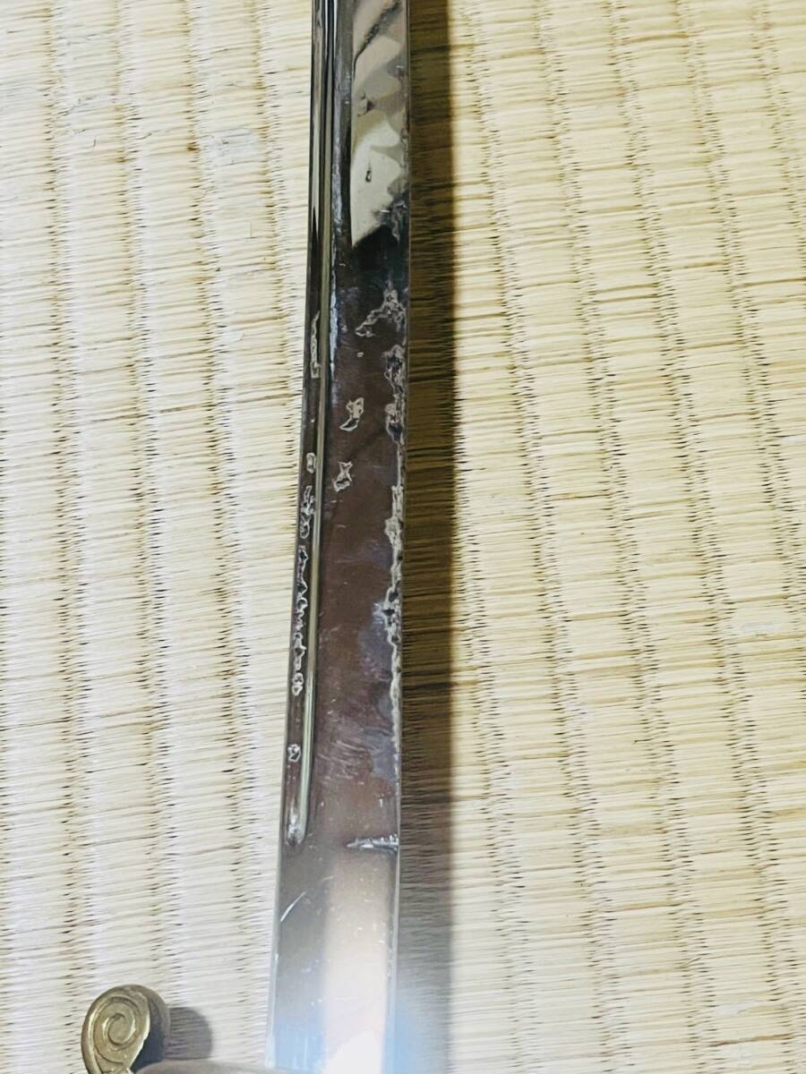 【明治19年式軍刀】片手サーベル型指揮刀/旧日本帝国陸軍旧軍刀【模造刀】柳生の里から旧家蔵出し品/大日本帝国日本軍武具刀装具刀剣拵え_画像9