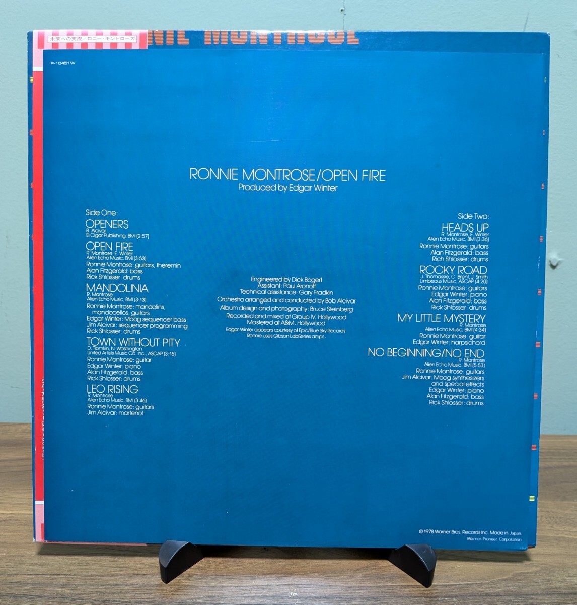 RONNIE MONTROSE ロニー・モントローズ /OPEN FIRE 未来への天授 / 国内盤 / P-10451W_画像4