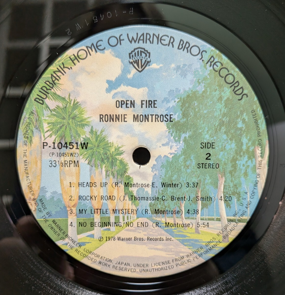 RONNIE MONTROSE ロニー・モントローズ /OPEN FIRE 未来への天授 / 国内盤 / P-10451W_画像7