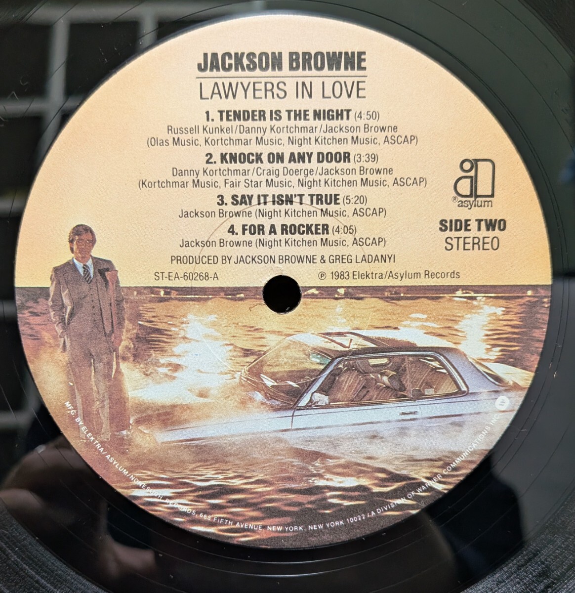 JACKSON BROWNE ジャクソン ブラウン / LAWYERS IN LOVE 愛の使者 / US盤 ASYLUM 9 60268-1 _画像5