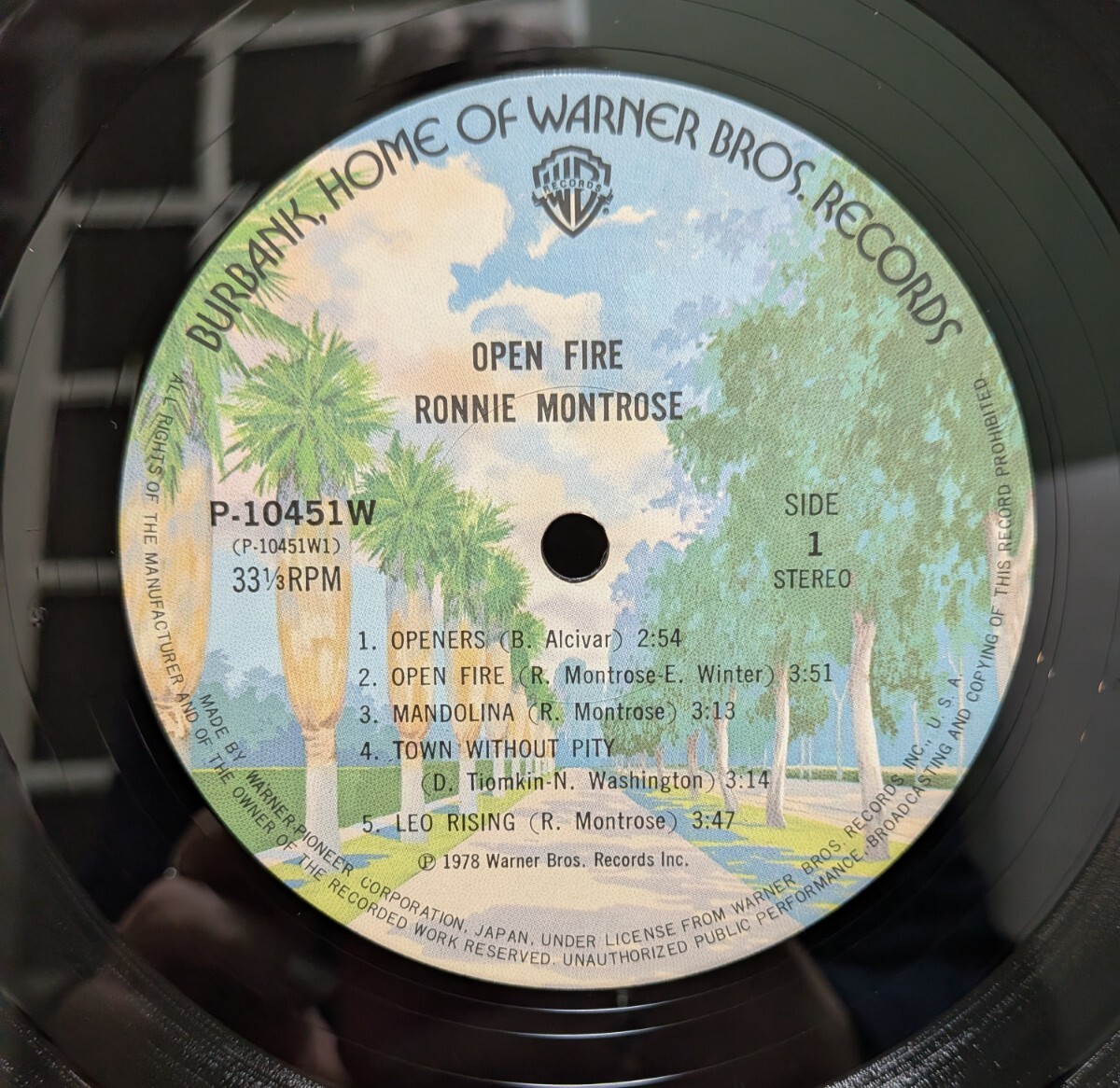 RONNIE MONTROSE ロニー・モントローズ /OPEN FIRE 未来への天授 / 国内盤 / P-10451W_画像6