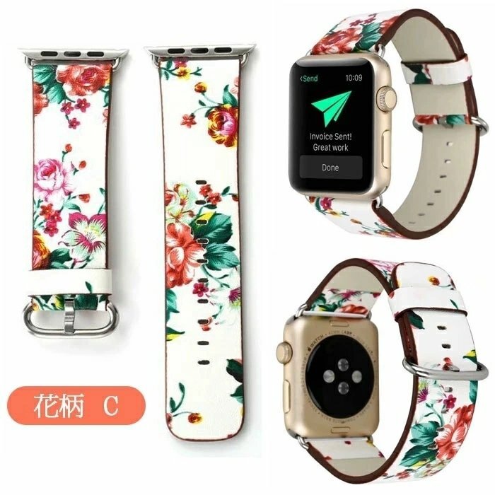 Apple Watch соответствует частота PU кожа Apple часы кожа iwatch ремень Apple часы обращение частота цветочный принт ремень * цветочный принт F