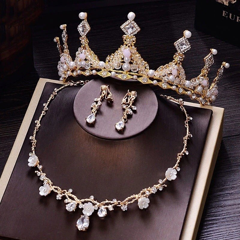  Crown головная повязка Tiara колье серьги аксессуары u Эдди ng пьеса . женщина . свадебный 