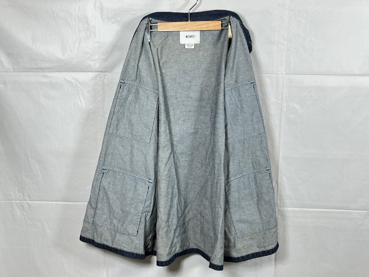 WTAPS ダブルタップス 23SS デニム ジャケット 型番:231WVDT-SHM02 サイズ:3 ネイビー系 ☆良品☆[661-0617-E4]_画像7